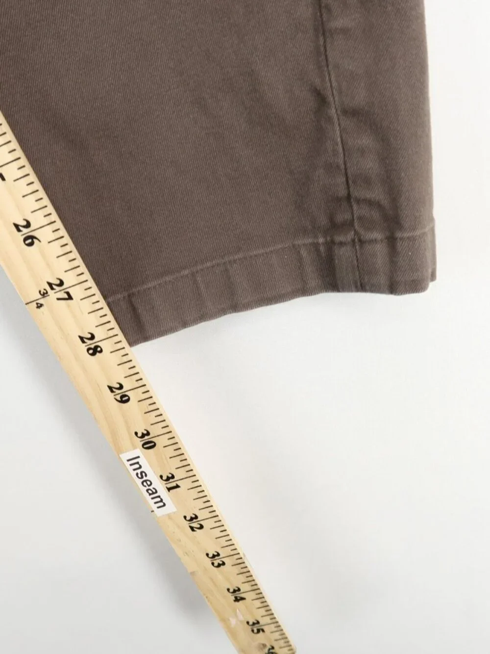 Hill‎ City Everyday Pant Mens 32X32 Washed Brown Stretch Chino